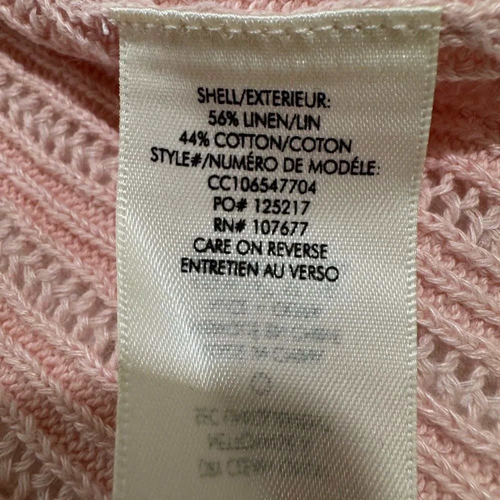 alice + olivia Camara Linen-Blend Tank | Size: Large - Picture 6 of 6